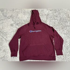 Champion Purple Logo Hoodie Pullover Sweatshirt Ladies Size‎ 2XL